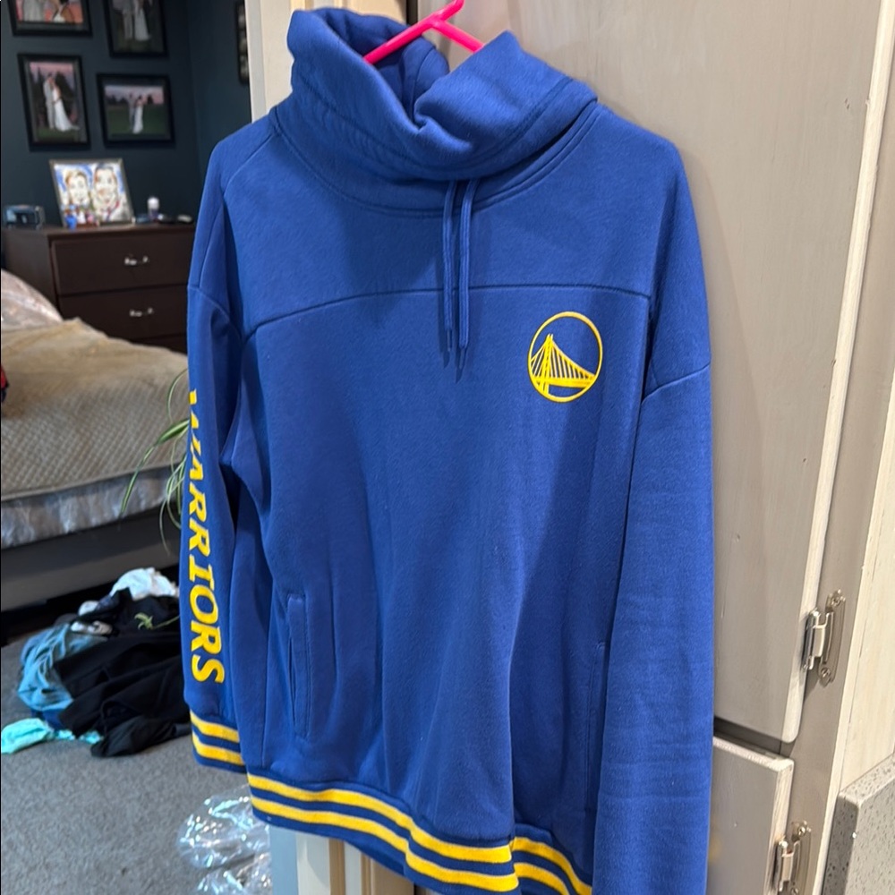 NBA Warriors Blue and Yellow Hoodie